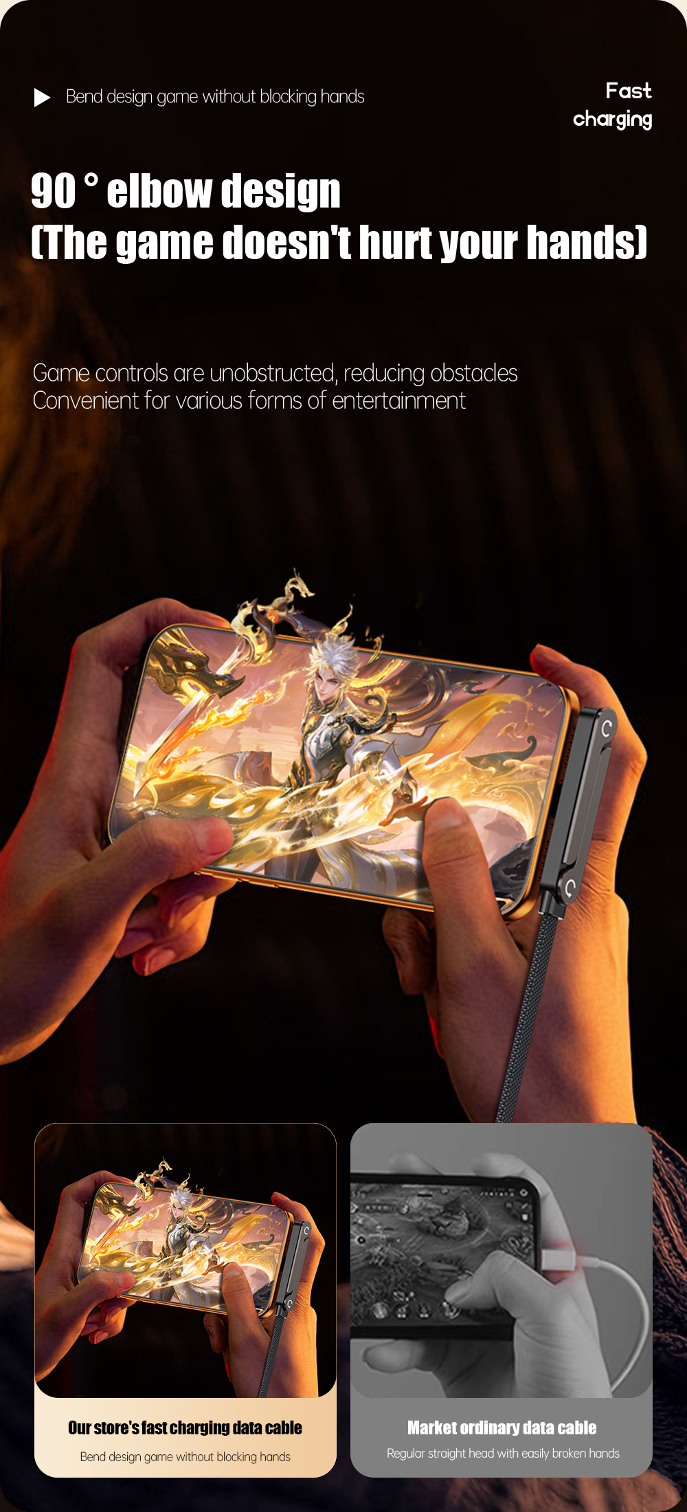 Braided 240W Phone Stand Cable - Image 14