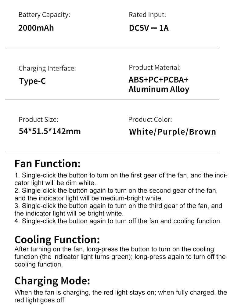 Crystal T03 Turbo Cooling Fan - Image 21