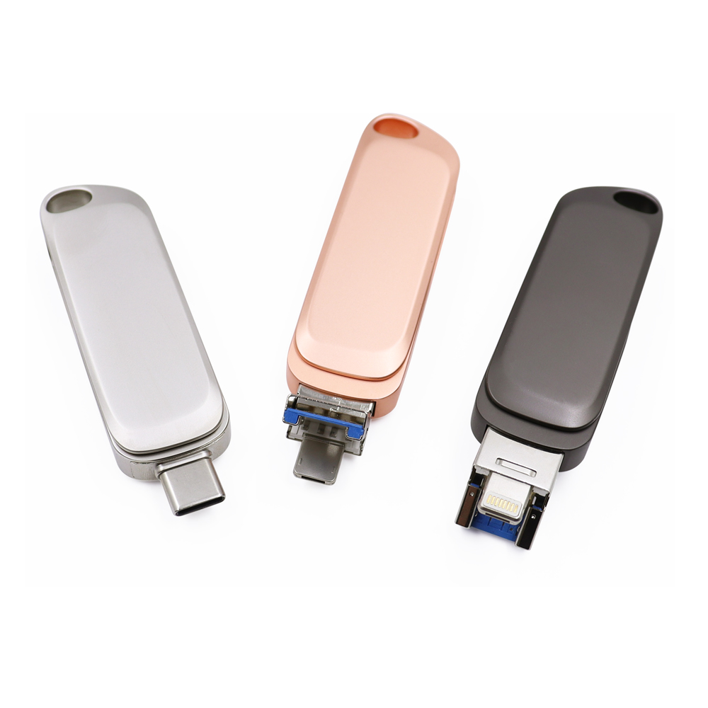 Dual Port Swivel Aluminium OTG USB - Image 6
