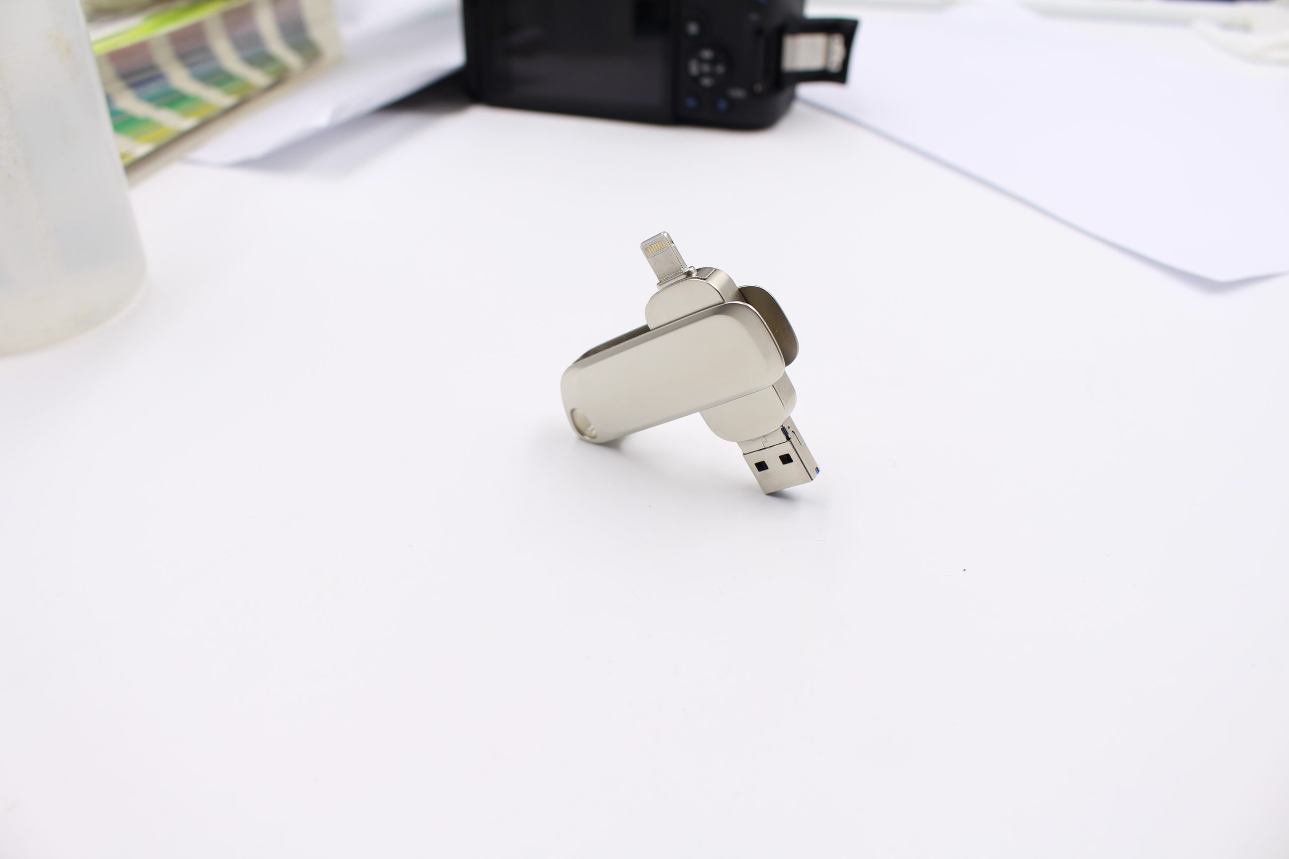 Dual Port Swivel Aluminium OTG USB - Image 7